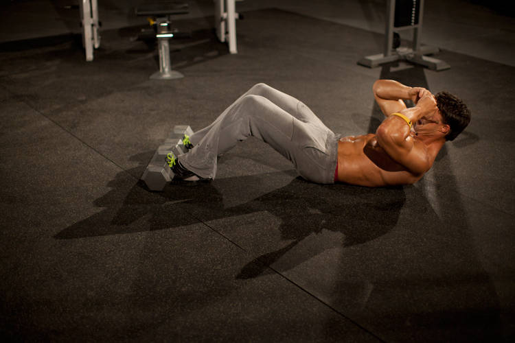 3/4 Sit-Up, start position