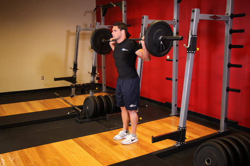 Barbell Lunge, start position