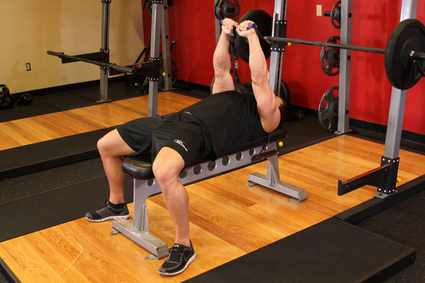 Bench Press - With Bands, end position