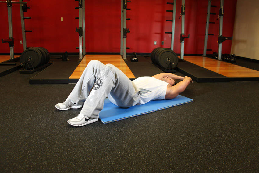 Crunch - Hands Overhead, start position