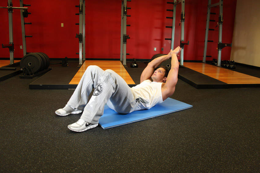 Crunch - Hands Overhead, end position