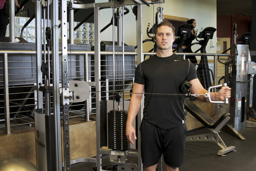 External Rotation with Cable, end position