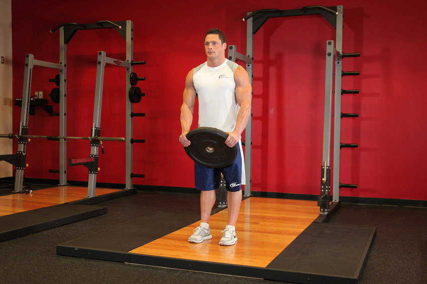 Front Plate Raise, start position