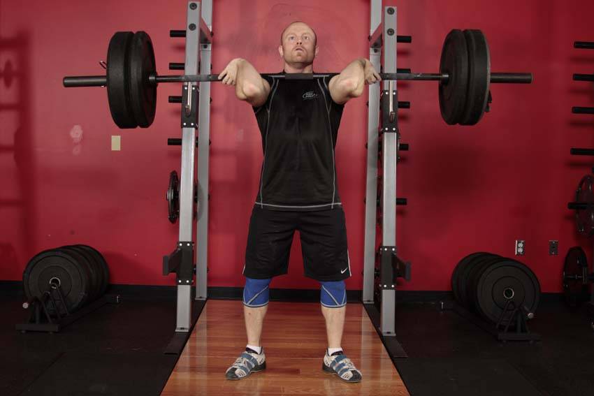 Front Squat (Clean Grip), start position
