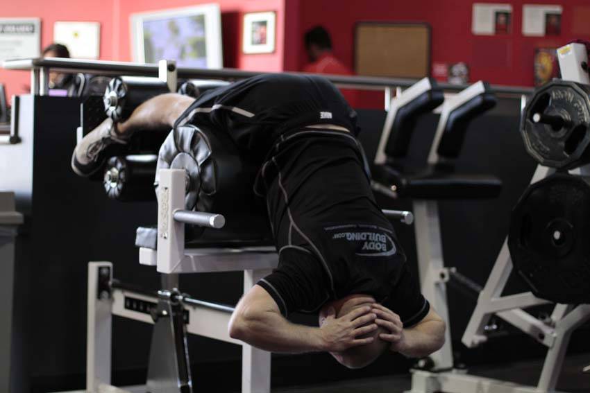 Glute Ham Raise, start position