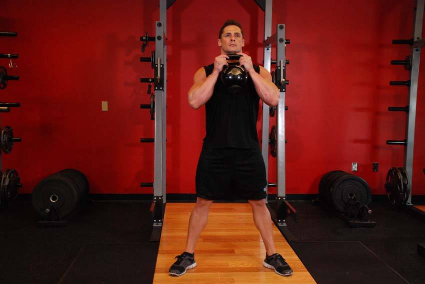 Goblet Squat, start position