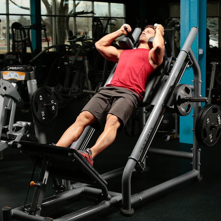 Hack Squat, start position