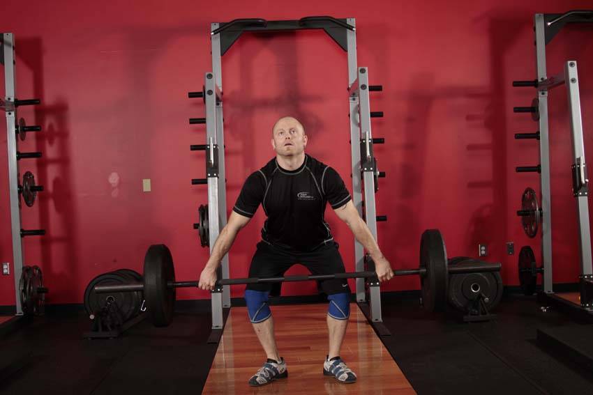 Hang Snatch, start position