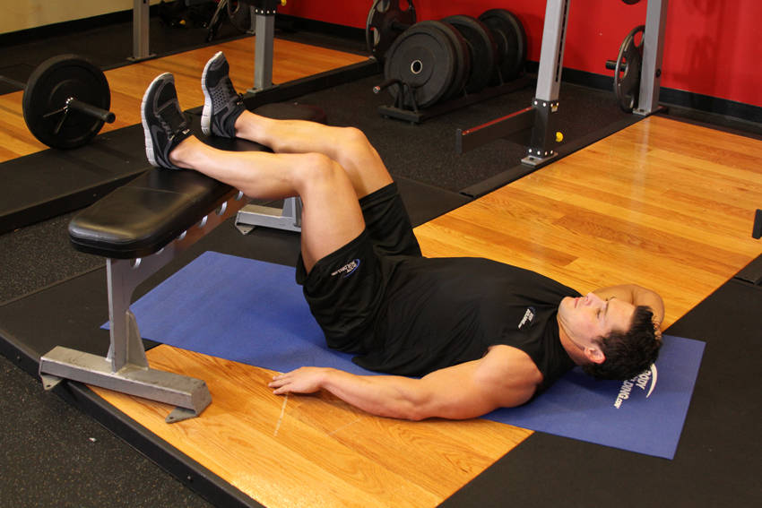 Oblique Crunches, start position