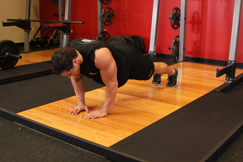 Push-Ups - Close Triceps Position, start position