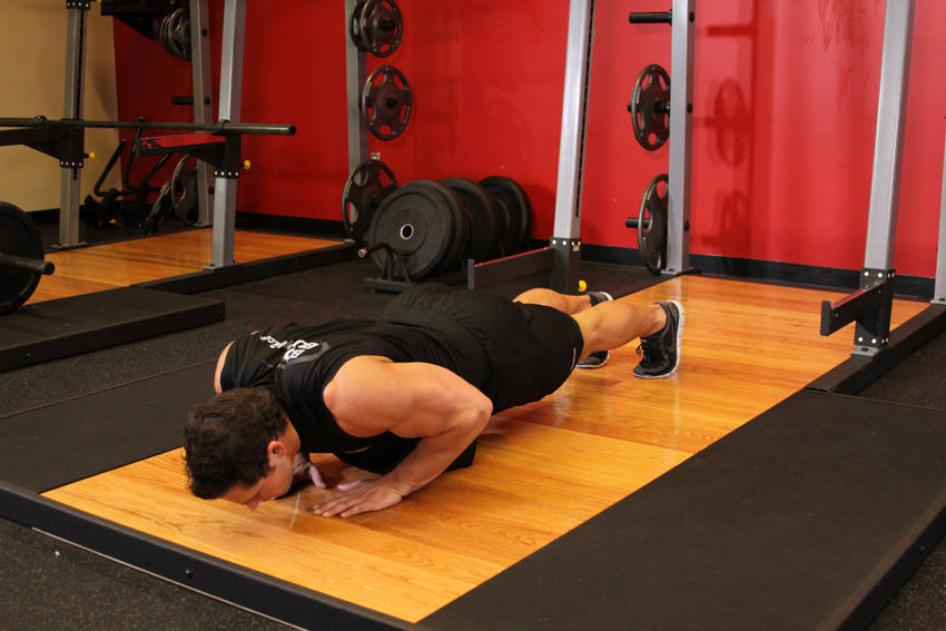 Pushups (Close and Wide Hand Positions), start position