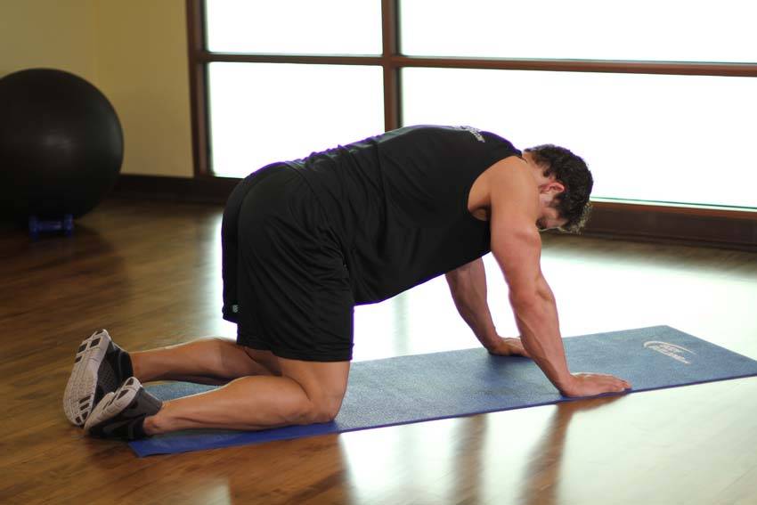 Rear Leg Raises, start position