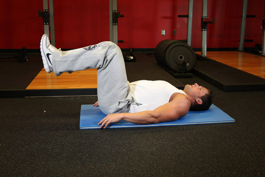 Reverse Crunch, start position