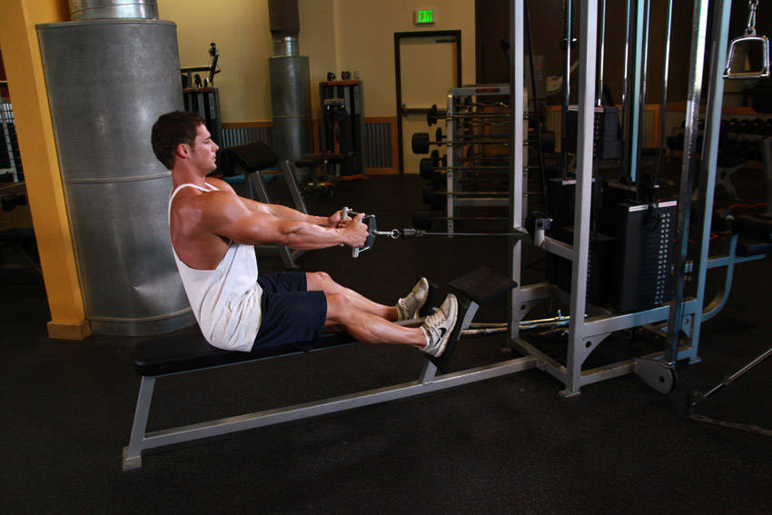 Seated Cable Rows, start position