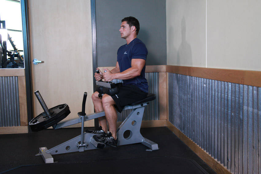 Seated Calf Raise, start position