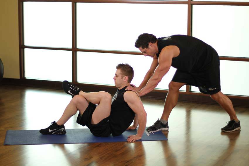 Seated Glute, start position