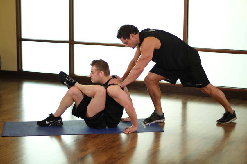 Seated Glute, end position