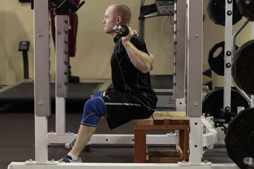 Seated Good Mornings, start position