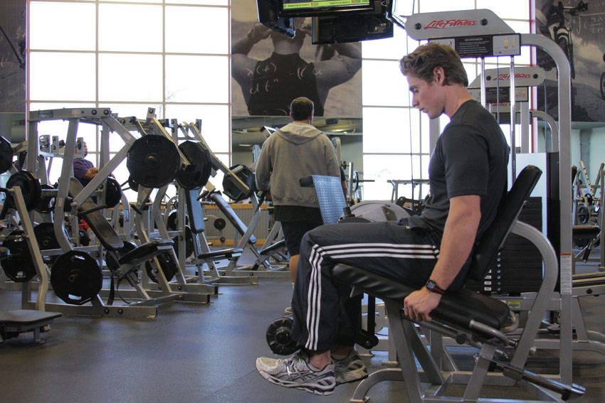 Single-Leg Leg Extension, start position
